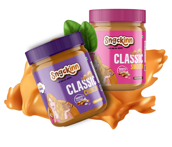 Buy Peanut butter combo of Classic crunchy and smooth - Snackinn